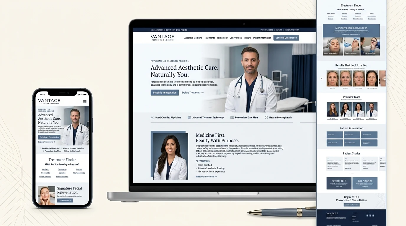 Aesthetic Medicine Group website project