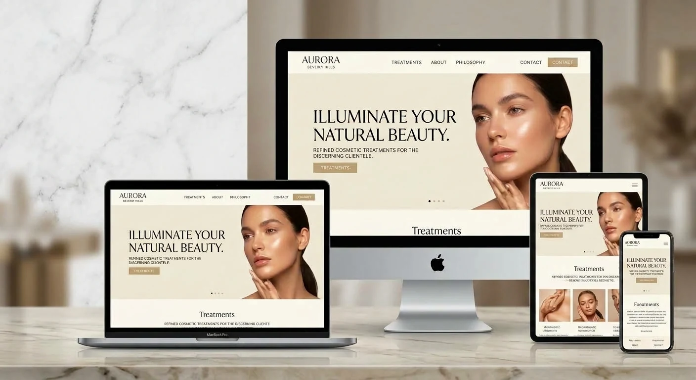 Luminous Aesthetics website project