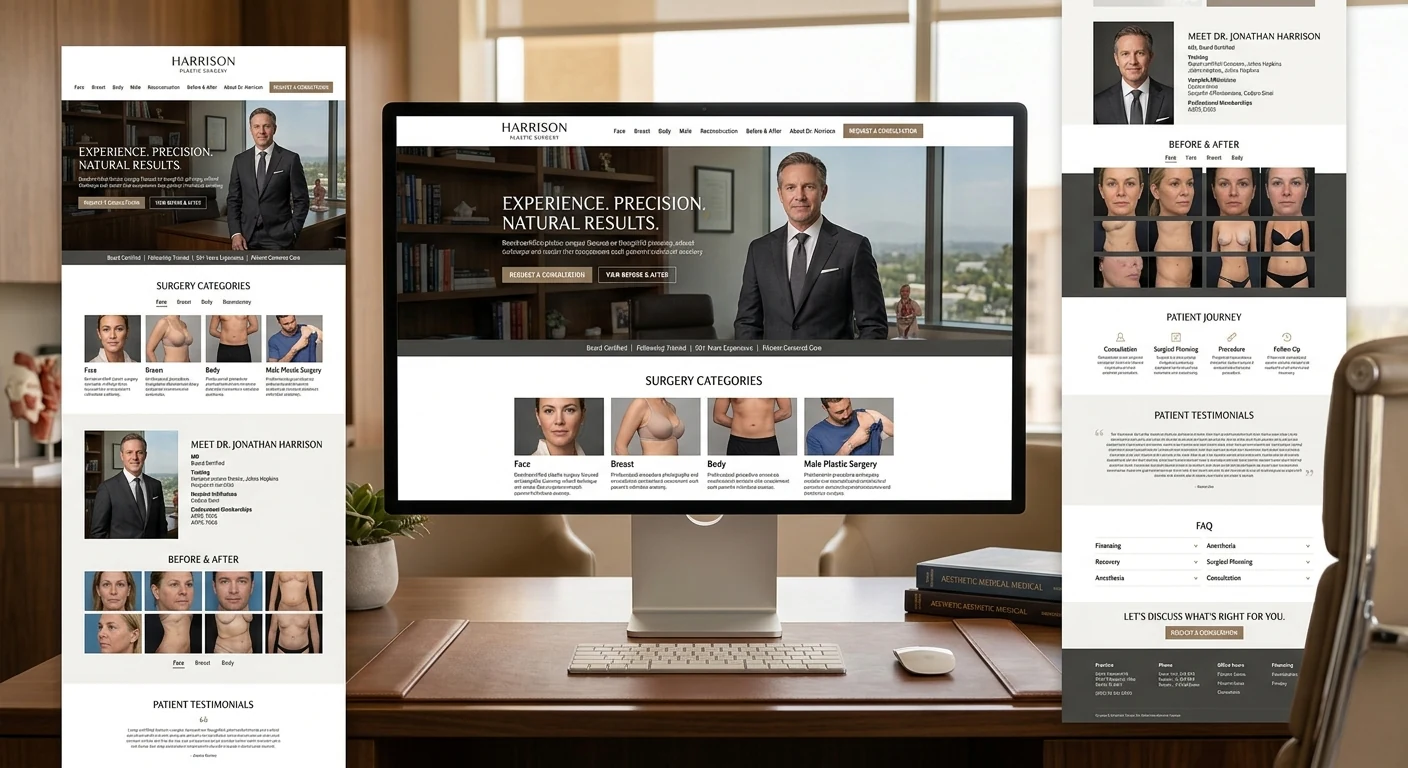 Plastic Surgery Practice website project
