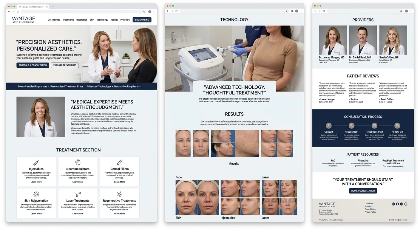 Transformation Clinic website project